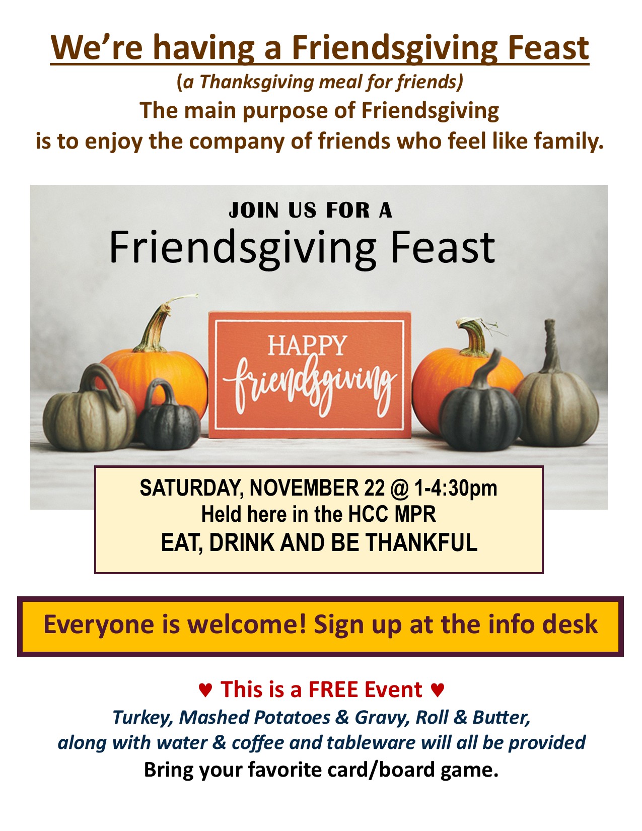 Friendsgiving Feast