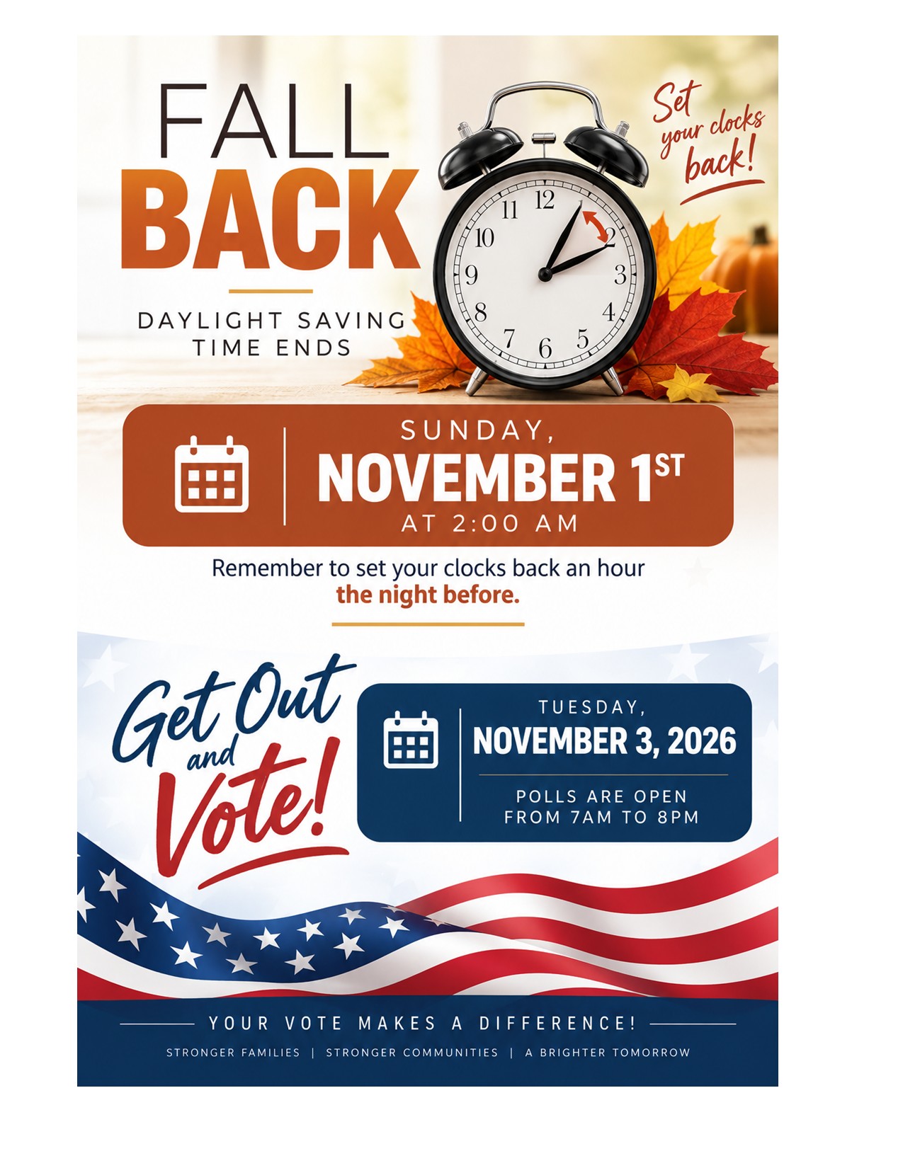 Saving Time & Vote